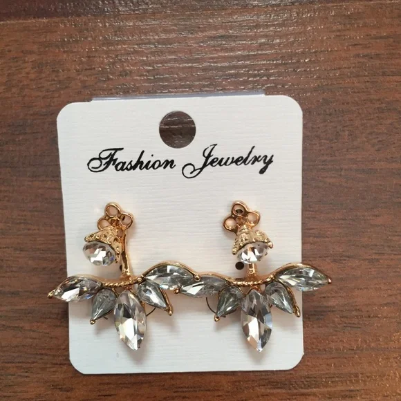 NEW Crystal Zirconium 2 Piece Stud Earrings - Picture 4 of 6